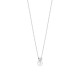 TI SENTO 34125PW ogrlica Zirconia Shell Pearl White Sterling Silver 925 Platinum Plated 12mm