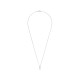 TI SENTO 34125PW ogrlica Zirconia Shell Pearl White Sterling Silver 925 Platinum Plated 12mm