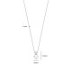TI SENTO 34125PW ogrlica Zirconia Shell Pearl White Sterling Silver 925 Platinum Plated 12mm