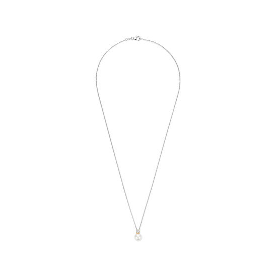 TI SENTO 34125YP ogrlica Zirconia Yellow Gold Plated Shell Pearl White Sterling Silver 925 Platinum Plated 12mm 