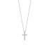 TI SENTO 34130ZI ogrlica Cross Hand-set Zirconia Sterling Silver 925 Platinum Plated  11mm x 21mm