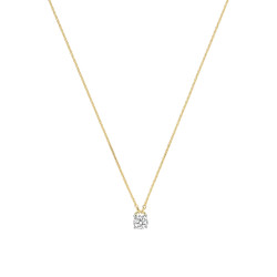 TI SENTO 34144ZY/42 ogrlica Chain Zirconia 6mm Premium 925 Sterling Silver Gold Plated Urban Minimalst Style