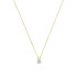 TI SENTO 34144ZY/42 ogrlica Chain Zirconia 6mm Premium 925 Sterling Silver Gold Plated Urban Minimalst Style