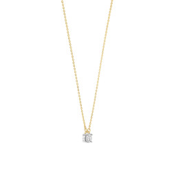 TI SENTO 34144ZY/42 ogrlica Chain Zirconia 6mm Premium 925 Sterling Silver Gold Plated Urban Minimalst Style