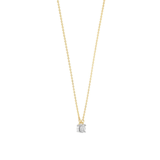 TI SENTO 34144ZY/42 ogrlica Chain Zirconia 6mm Premium 925 Sterling Silver Gold Plated Urban Minimalst Style