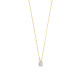 TI SENTO 34144ZY/42 ogrlica Chain Zirconia 6mm Premium 925 Sterling Silver Gold Plated Urban Minimalst Style