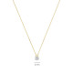 TI SENTO 34144ZY/42 ogrlica Chain Zirconia 6mm Premium 925 Sterling Silver Gold Plated Urban Minimalst Style