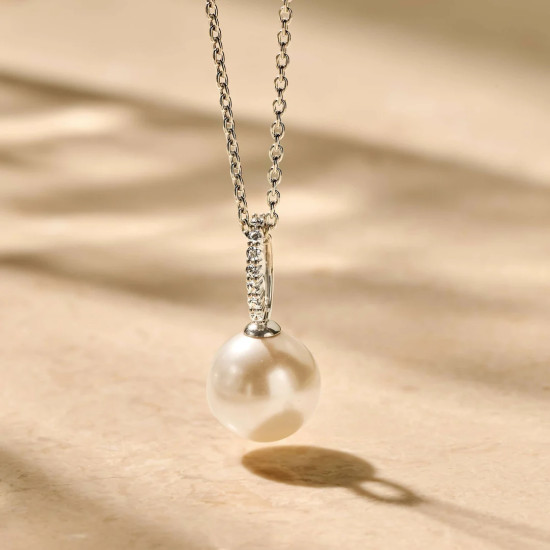 TI SENTO 34153PW/42 ogrlica Icon Pearl 12mm Premium 925 Sterling Silver Statement Jewelry & Classic Style