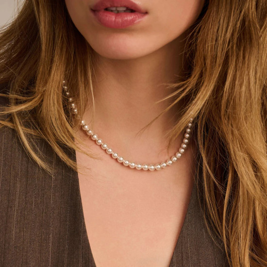 TI SENTO 3849PW ogrlica Classic Shell Pearl 925 Sterling Silver