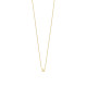 TI SENTO 3894ZY/42 ogrlica Classic Zirconia White Yellow Gold Plated 925 Sterling Silver Minimalistic 6mm