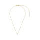 TI SENTO 3894ZY/42 ogrlica Classic Zirconia White Yellow Gold Plated 925 Sterling Silver Minimalistic 6mm