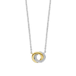 TI SENTO 3915ZY/42 ogrlica Forever Connected Two Tone Plated 925 Sterling Silver 12mm