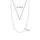 TI SENTO 3962PW/42 ogrlica Minimalist Shell Pearl Sterling Silver 925 Platinum Plated