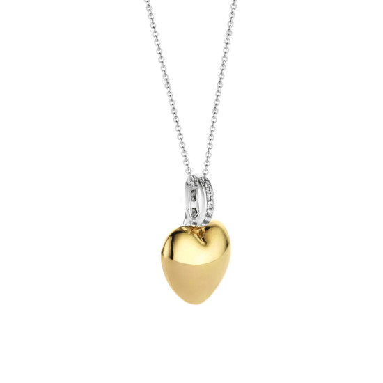 TI SENTO 6745SY ogrlica Heart Sterling Silver 925 Yellow Gold Plated 15mm Bestseller