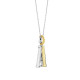 TI SENTO 6840ZY_A ogrlica Letters A Personal Signature Zirconia Sterling Silver 925 Yellow Gold Plated Slovo A