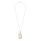 TI SENTO 6840ZY_B ogrlica Letters B Personal Signature Zirconia Sterling Silver 925 Yellow Gold Plated Slovo B
