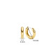 TI SENTO 7210YS mindjuše alke Classic Small Sterling Silver 925 Yellow Gold Plated 14mm