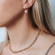 TI SENTO 7210YS mindjuše alke Classic Small Sterling Silver 925 Yellow Gold Plated 14mm