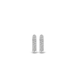 TI SENTO 7210ZI mindjuše alke Stardust Small Tennis Zirconia White 925 Sterling Silver 14mm