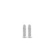 TI SENTO 7210ZI mindjuše alke Stardust Small Tennis Zirconia White 925 Sterling Silver 14mm