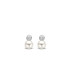 TI SENTO 7590PW mindjuše Zirconia Shell Pearl 925 Sterling Silver