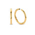 TI SENTO 7782SY mindjuše alke Classic Oversized Sterling Silver 925 Yellow Gold Plated 30mm