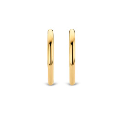 TI SENTO 7782SY mindjuše alke Classic Oversized Sterling Silver 925 Yellow Gold Plated 30mm