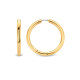 TI SENTO 7782SY mindjuše alke Classic Oversized Sterling Silver 925 Yellow Gold Plated 30mm