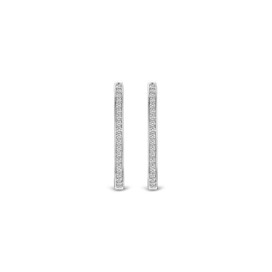 TI SENTO 7789ZI mindjuše alke Tennis Large Zirconia White Sterling Silver 925 20mm