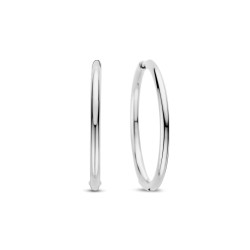 TI SENTO 78007SI mindjuše alke Classic Oversized Sterling Silver 925 Platinum Plating 35mm
