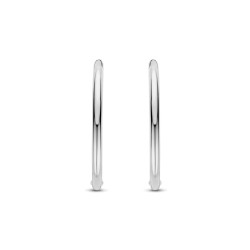 TI SENTO 78007SI mindjuše alke Classic Oversized Sterling Silver 925 Platinum Plating 35mm