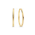 TI SENTO 78007SY mindjuše alke Classic Oversized Sterling Silver 925 Yellow Gold Plated 35mm