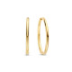 TI SENTO 78007SY mindjuše alke Classic Oversized Sterling Silver 925 Yellow Gold Plated 35mm