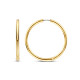 TI SENTO 78007SY mindjuše alke Classic Oversized Sterling Silver 925 Yellow Gold Plated 35mm