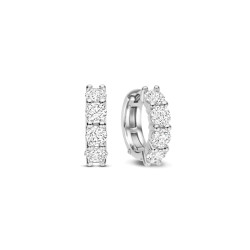 TI SENTO 78023ZI mindjuše alke Tennis Zirconia White 925 Sterling Silver 12mm Bestseller