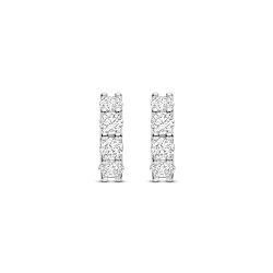TI SENTO 78023ZI mindjuše alke Tennis Zirconia White 925 Sterling Silver 12mm Bestseller