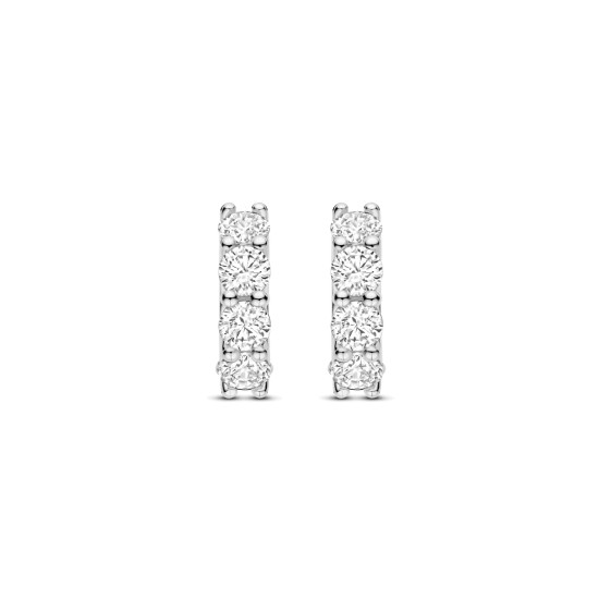 TI SENTO 78023ZI mindjuše alke Tennis Zirconia White 925 Sterling Silver 12mm Bestseller