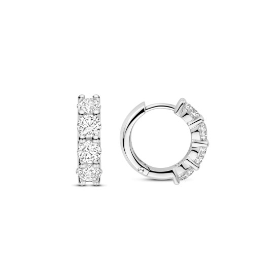 TI SENTO 78023ZI mindjuše alke Tennis Zirconia White 925 Sterling Silver 12mm Bestseller