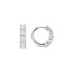 TI SENTO 78023ZI mindjuše alke Tennis Zirconia White 925 Sterling Silver 12mm Bestseller