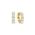 TI SENTO 78023ZY mindjuše alke Tennis Zirconia White Yellow Gold Plated Sterling Silver 12mm Bestseller