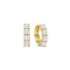 TI SENTO 78023ZY mindjuše alke Tennis Zirconia White Yellow Gold Plated Sterling Silver 12mm Bestseller