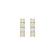 TI SENTO 78023ZY mindjuše alke Tennis Zirconia White Yellow Gold Plated Sterling Silver 12mm Bestseller