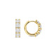 TI SENTO 78023ZY mindjuše alke Tennis Zirconia White Yellow Gold Plated Sterling Silver 12mm Bestseller