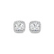 TI SENTO 78029ZI mindjuše Classic Square White Zirconia 925 Sterling Silver 7mm