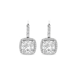 TI SENTO 78031ZI mindjuše Classic Square Zirconia Sterling Silver 925 18mm