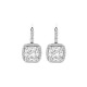 TI SENTO 78031ZI mindjuše Classic Square Zirconia Sterling Silver 925 18mm