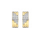 TI SENTO 78053ZY mindjuše Stardust Zirconia Layered Sterling Silver 925 Yellow Gold Plated 17mm
