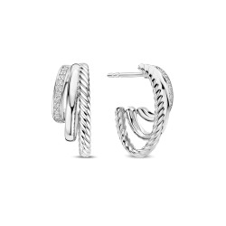 TI SENTO 78068ZI mindjuše Zirconia Structure 925 Sterling Silver 17mm Bestseller