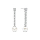 TI SENTO 78070PW mindjuše Drop Zirconia Shell Pearl Sterling Silver 925 35mm