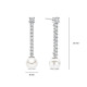 TI SENTO 78070PW mindjuše Drop Zirconia Shell Pearl Sterling Silver 925 35mm